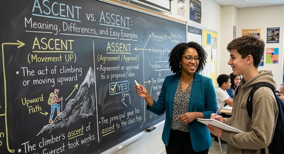 Ascent vs Assent: Meaning, Differences, and Easy Examples