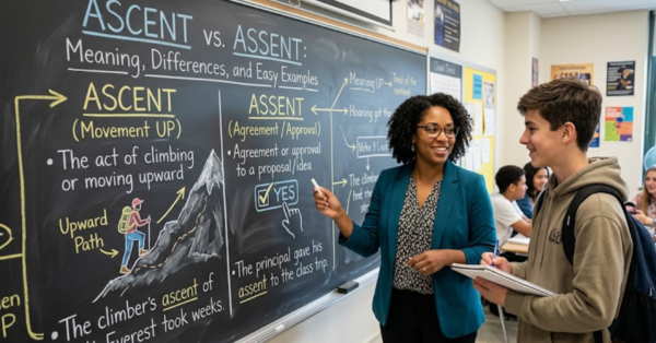 Ascent vs Assent: Meaning, Differences, and Easy Examples