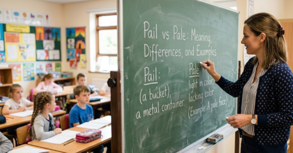 Pail vs Pale: Meaning, Differences, and Examples