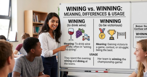 Wining or Winning: Meaning, Differences, and Usage