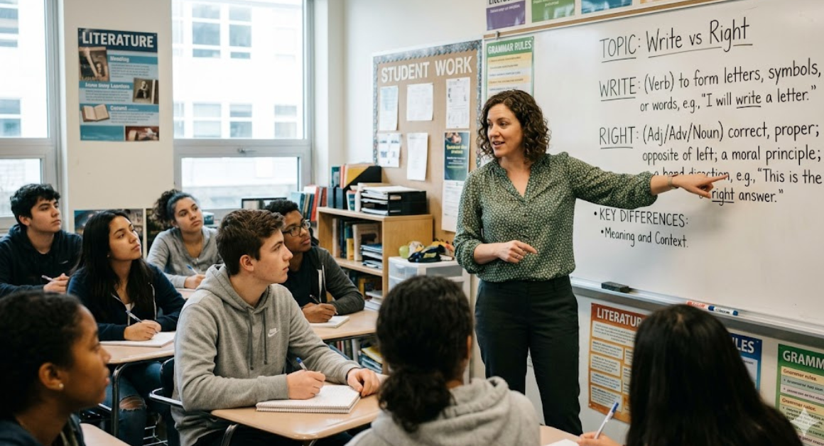 Write vs Right Meaning, Usage, and Key Differences