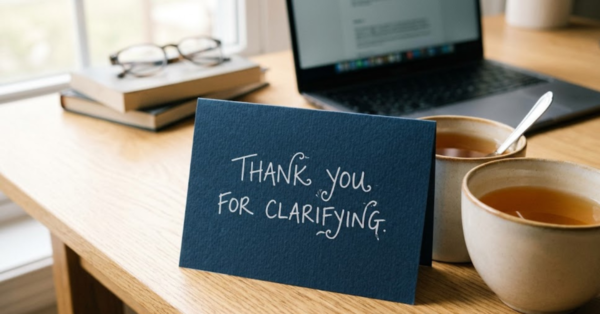 Thank You for Clarifying: Meaning & Better Alternatives