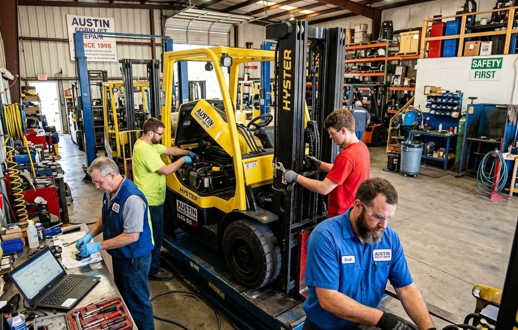 Forklift Breaks Down