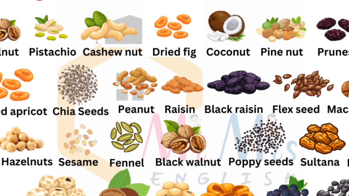 dry fruits name in english