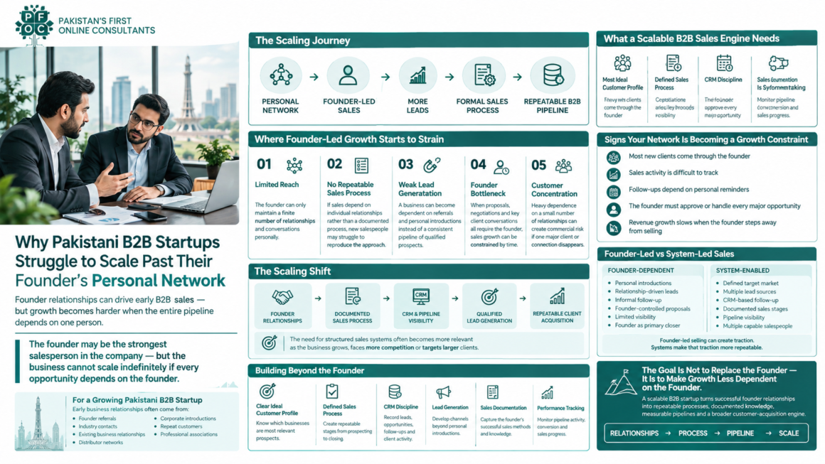 Why Pakistani B2B Startups Struggle to Scale Past Their Founder's Personal Network